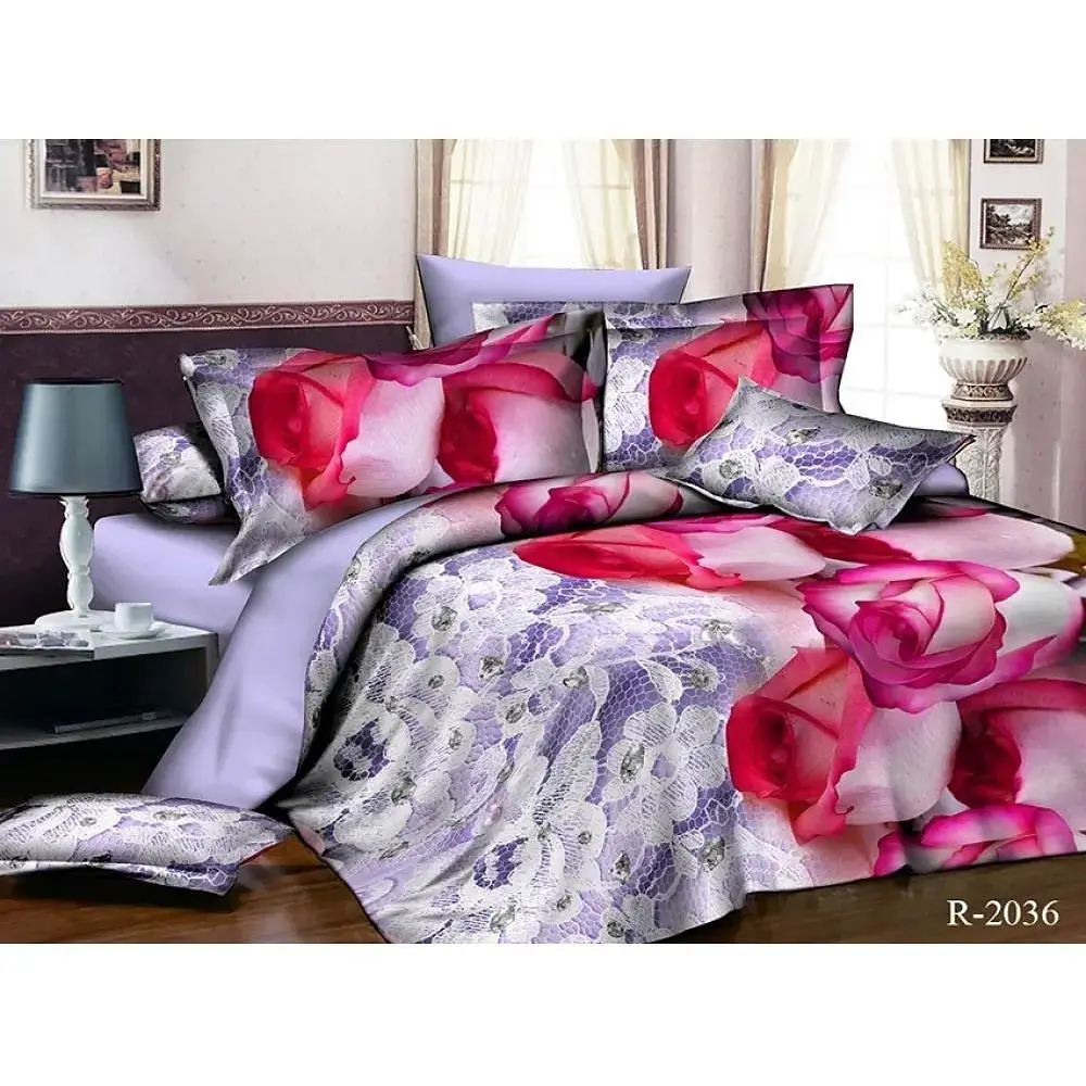 Комплект постільної білизни Євро TAG tekstil pbe0026761 - фото 2