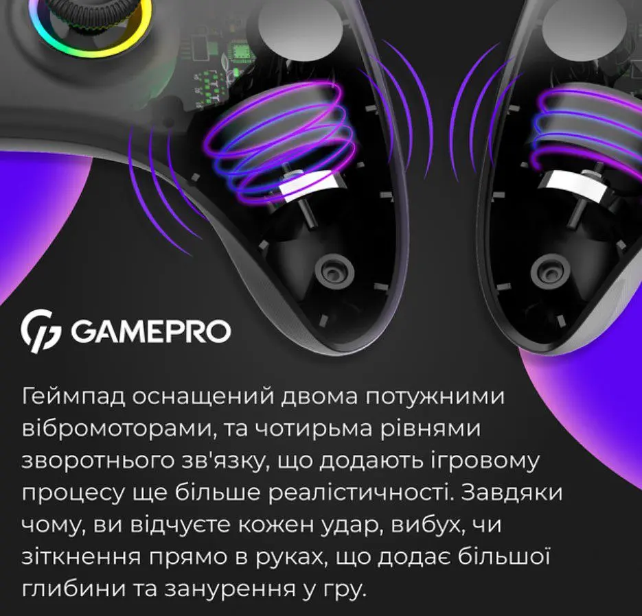 Геймпад джойстик GamePro GP-X13-B Xinput Bluetooth/2.4G/USB (Switch/PC/iOS/Android) Black - фото 13