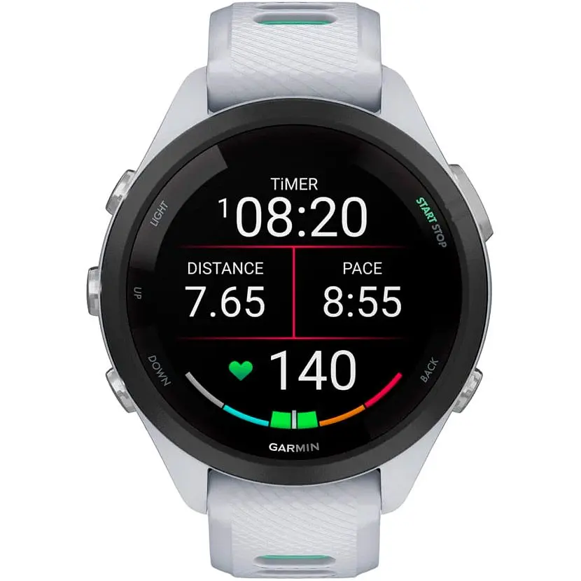 Смарт-годинник Garmin Forerunner 265S Black Bezel with Whitestone Case and Whitestone/Neo Tropic Silicone Band [010-02810-04] [89363] - фото 3