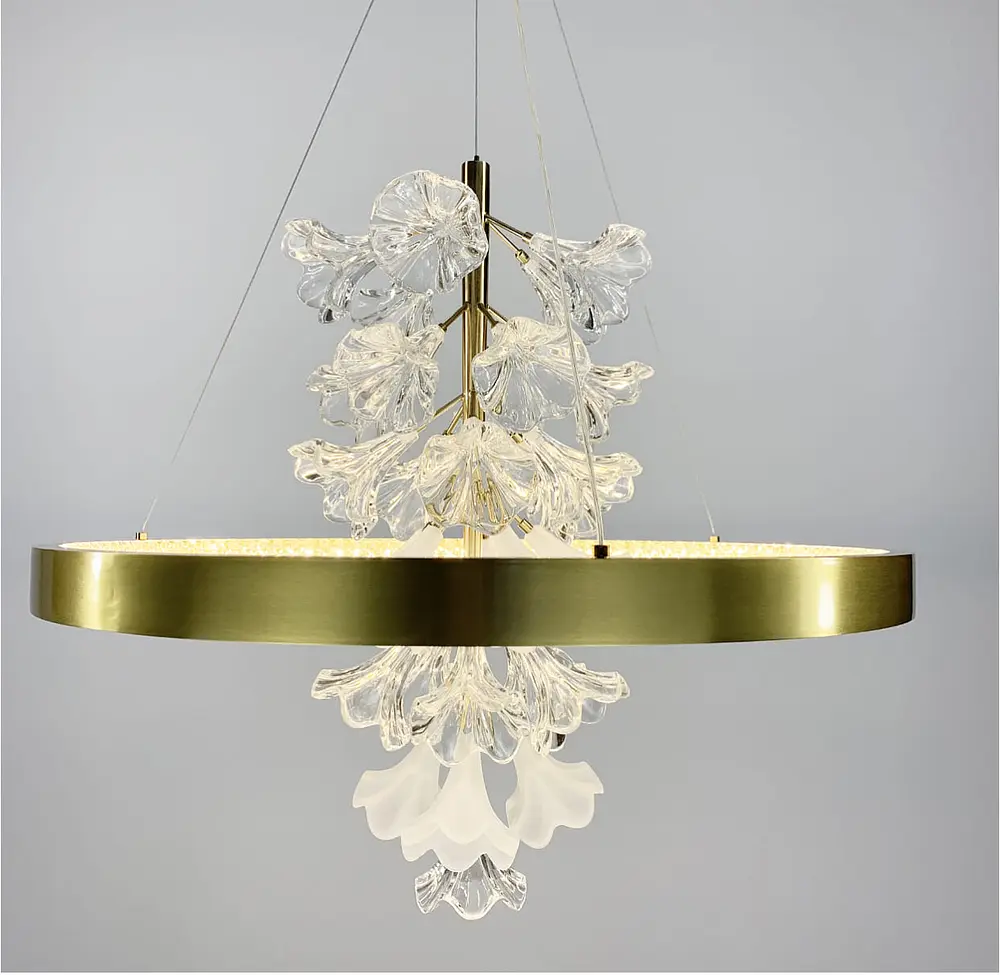 Светодиодная люстра с нежными цветами Line.F Диаметр 60см - фото 9