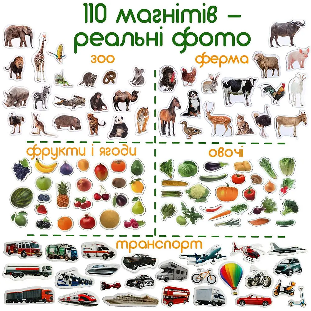 Набір магнітів Magdum Великий подарунок 110 шт. (ML4031-63 EN) - фото 5