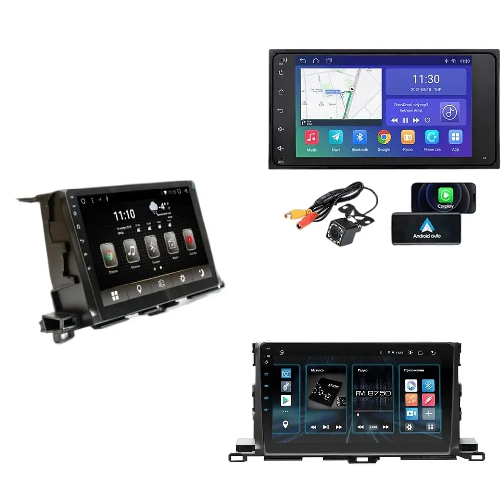 Штатна автомагнітола XPRO Toyota Highlander 2015 (10") Android 10.1 (4/32) чорний (MER-14133_5616) - фото 5