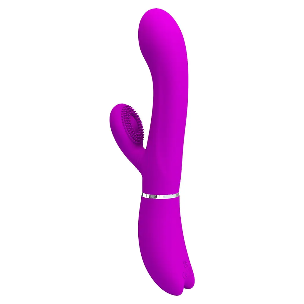 Вібратор-кролик Pretty Love Clitoris Vibrator 20.8 см фіолетовий - фото 2
