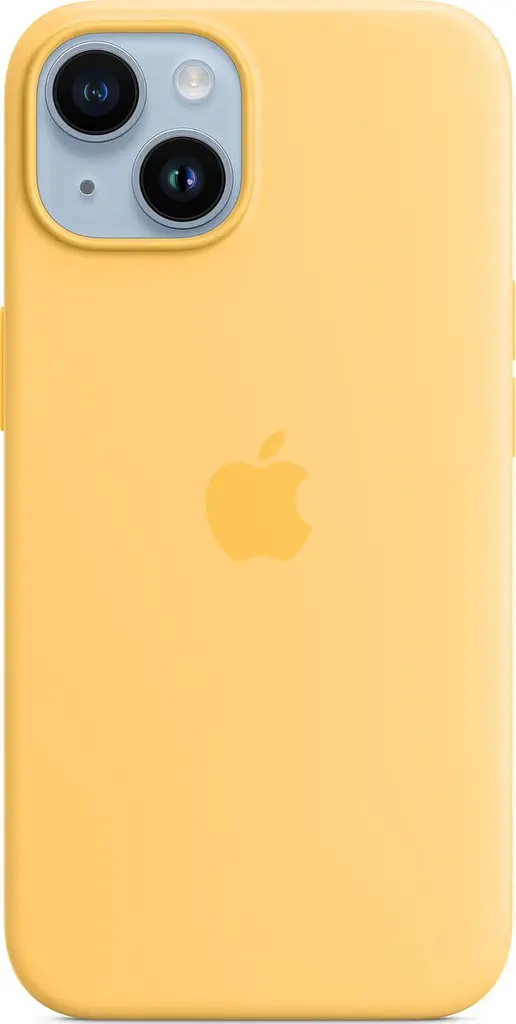 Чохол протиударний силіконовий Silicone Case MPT23ZE/A MagSafe (Original) для Apple iPhone 14 (6.1") Sunglow - фото 8