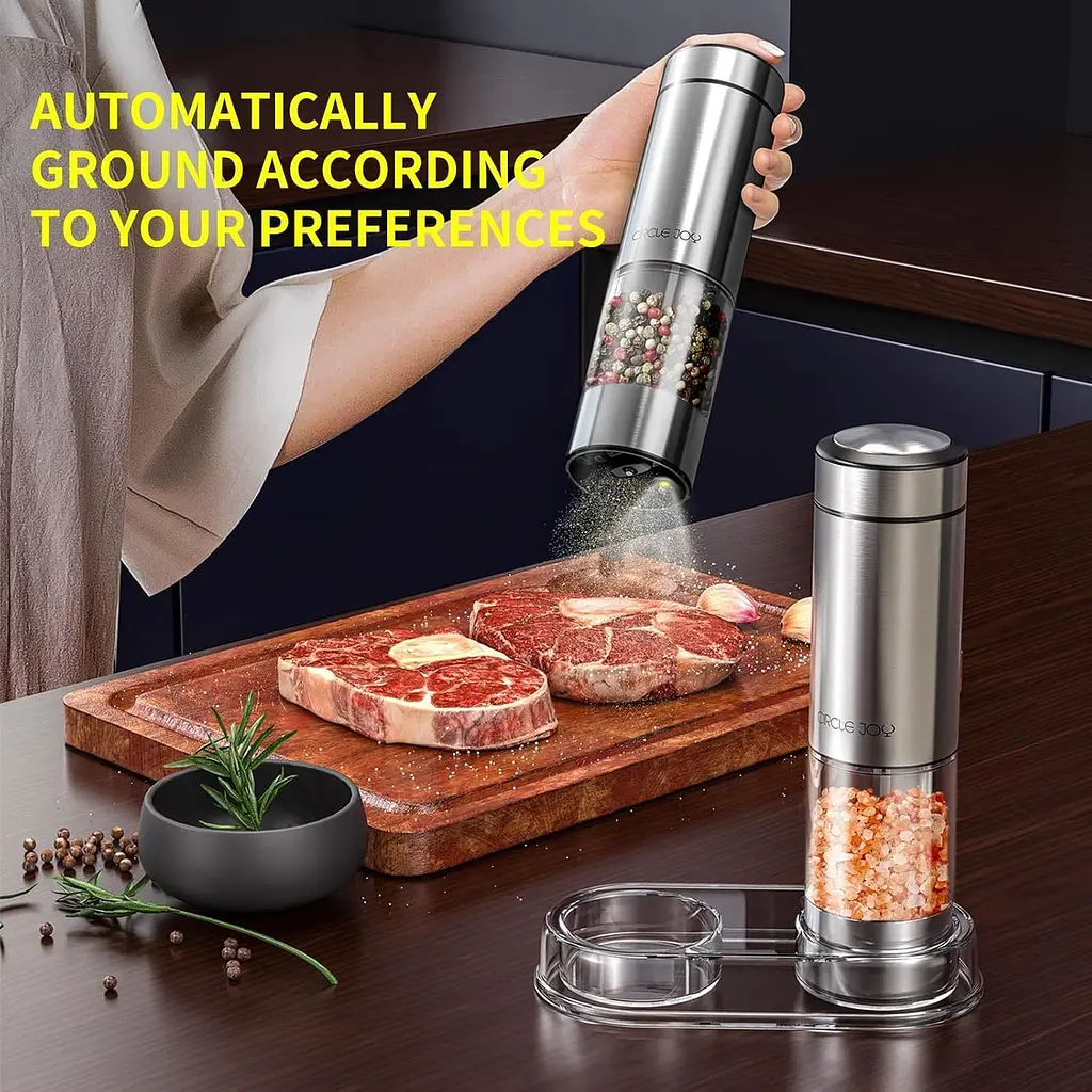 Подрібнювач солі та перцю Circle Joy Electric Grinder Set (CJ-EG14) [150594] - фото 9
