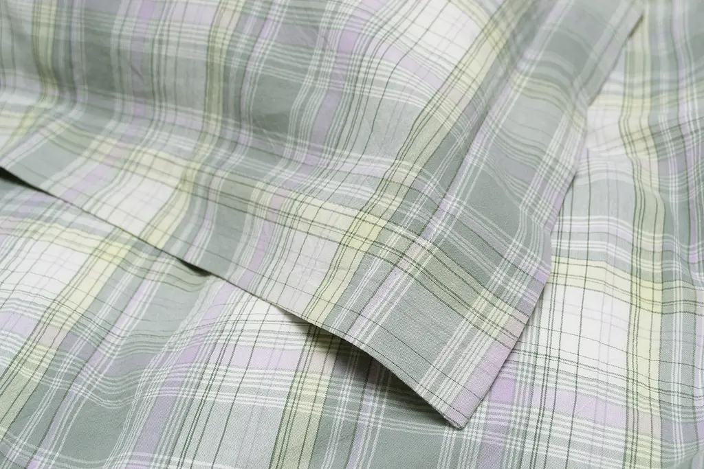 Постельное белье Lotus Home - Checked Madras зеленый евро - фото 4