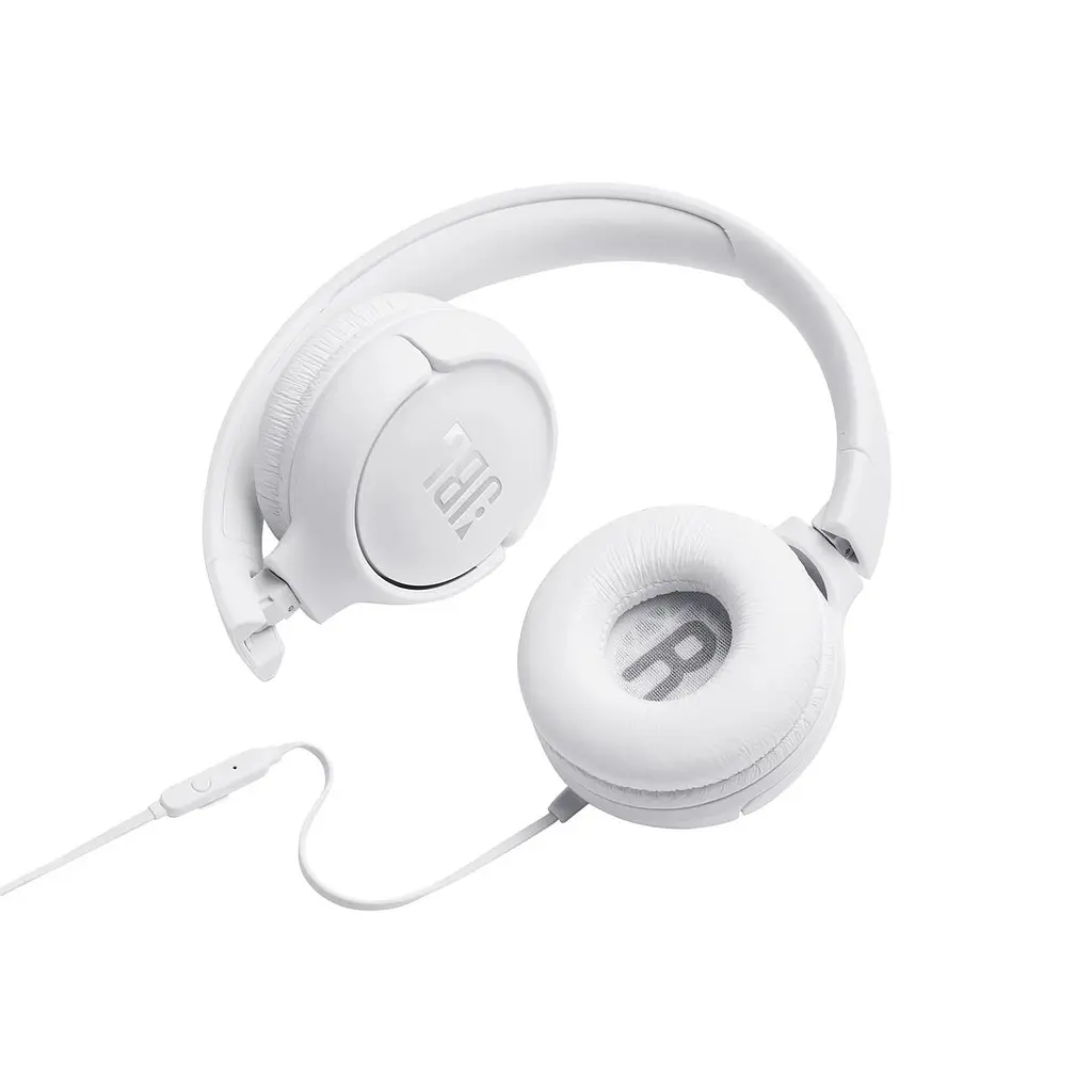 Навушники з мікрофоном JBL T500 White - фото 5