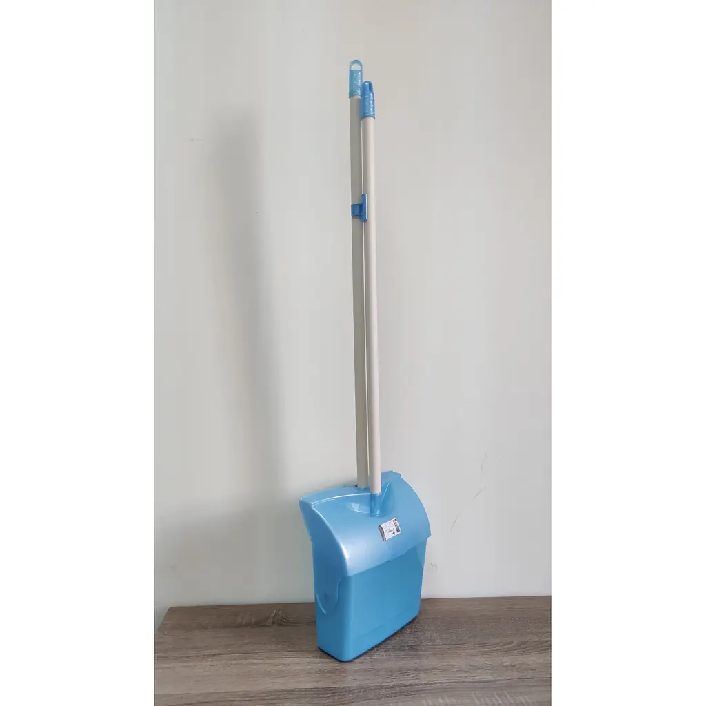 Совок для прибирання Zambak Plastik з довгою ручкою блакитний (ZP-213b) - фото 5