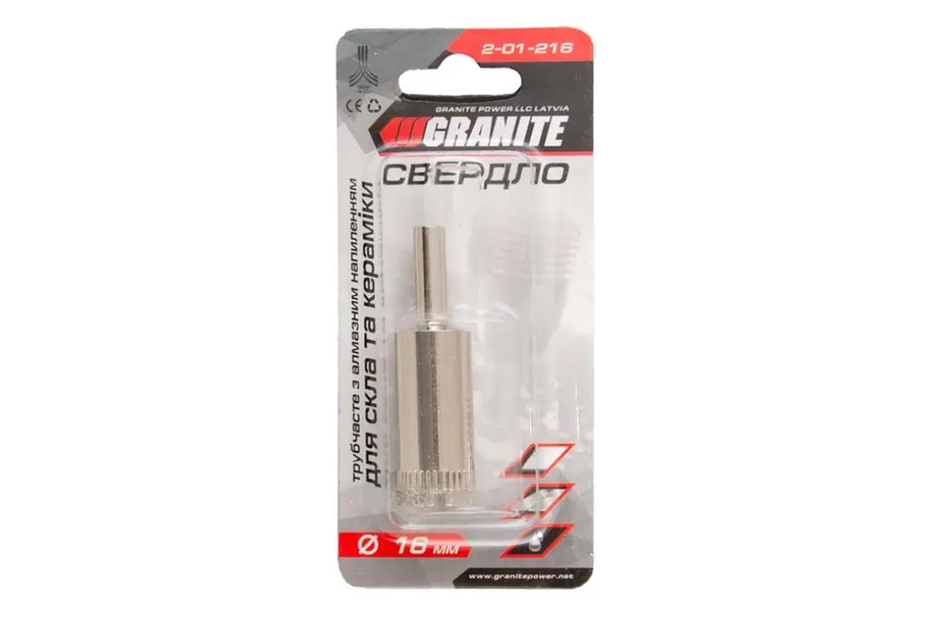Сверлильная коронка по стеклу керамики плитке мрамора Granite 16 мм - фото 2