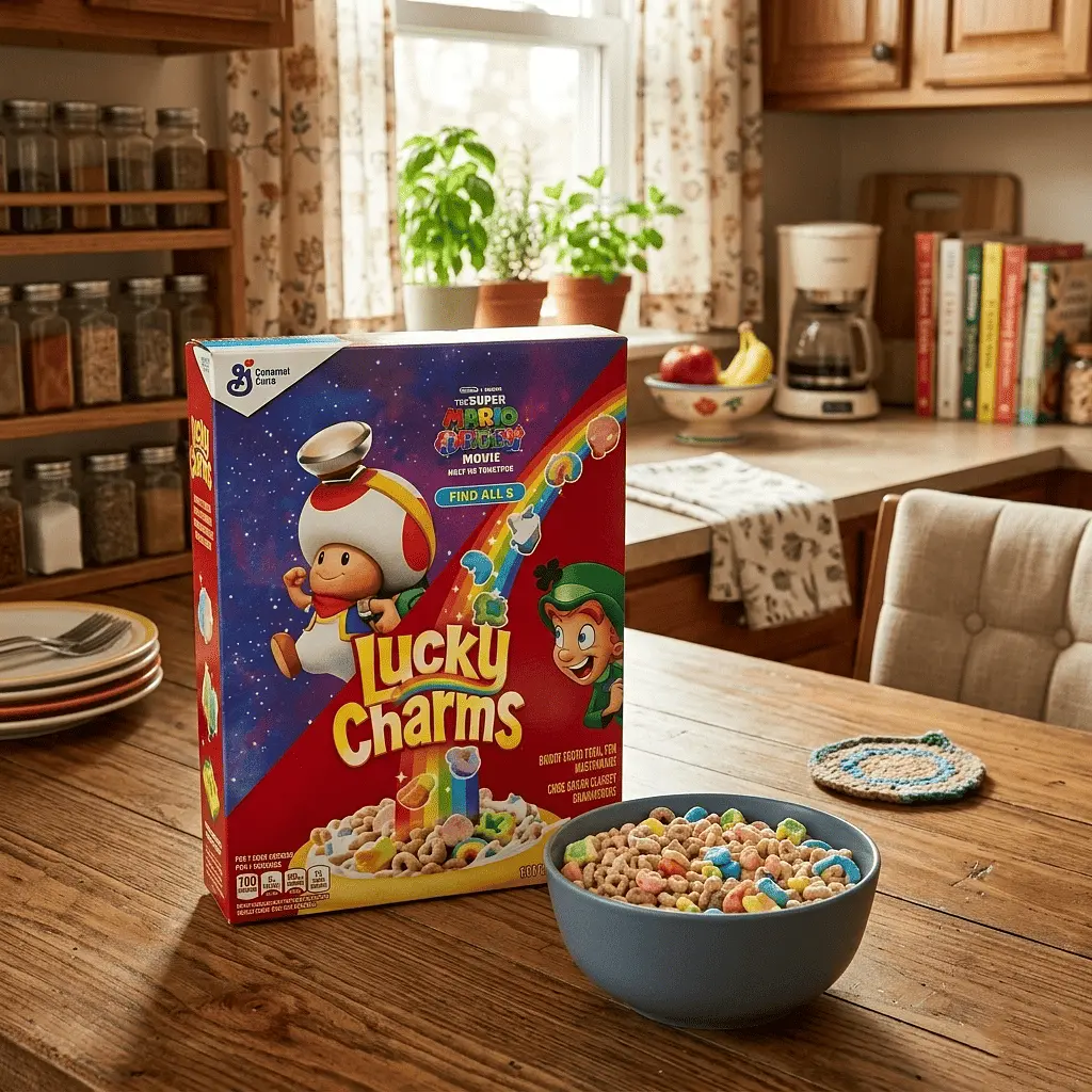 Сухий сніданок General Mills Lucky Charms Super Mario Galaxy Movie 739г - фото 2