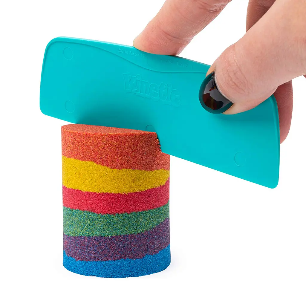 Набір кінетичного піску Kinetic Sand Райдужний мікс 383 г (71474) - фото 7