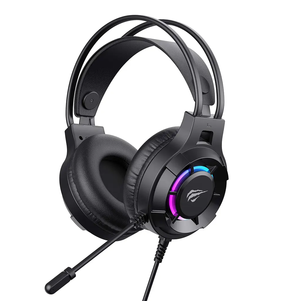 Ігрові навушники з мікрофоном HAVIT H2049d RGB Black HAVIT (29172-000)