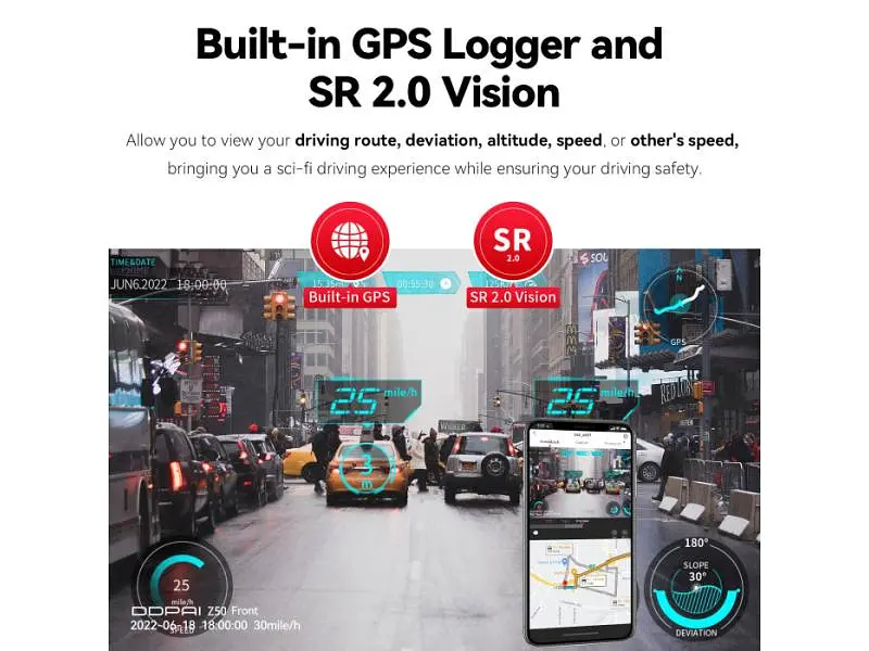 Відеореєстратор DDPai Z50 Dual GPS - фото 10