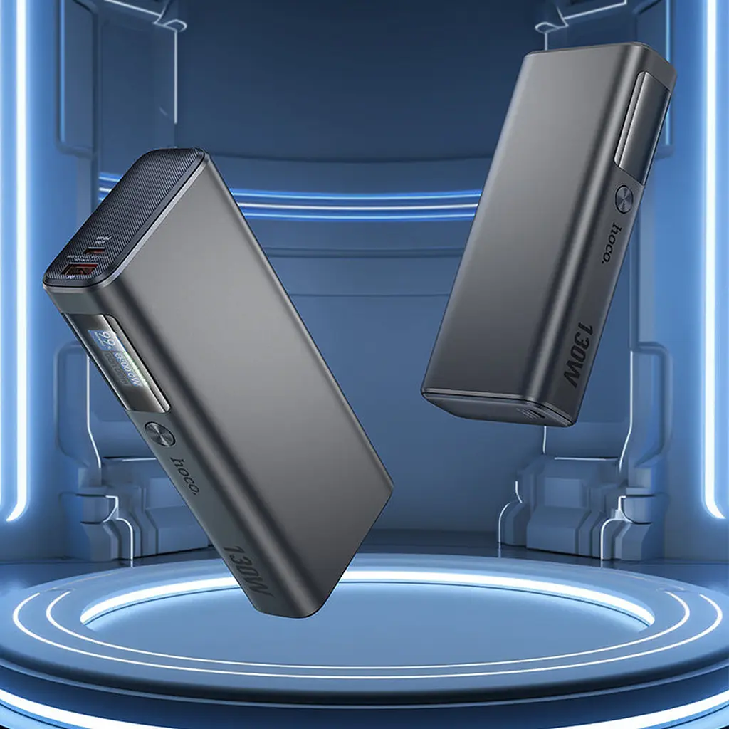 Портативна батарея Powerbank Hoco Q17B Electric 130W 20000mAh Grey - фото 9