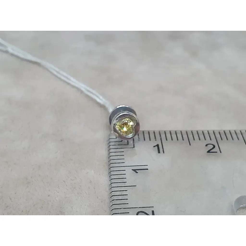 Срібні сережки Vegas з фіанітами. 20010Р Жовтий (Хризоліт) - фото 4