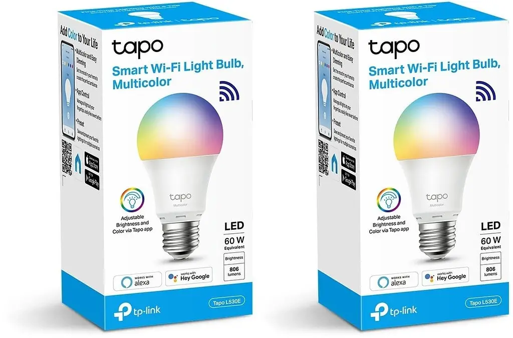 Набор светодиодных ламп TP-Link Tapo L530E N300, 2 шт. - фото 8