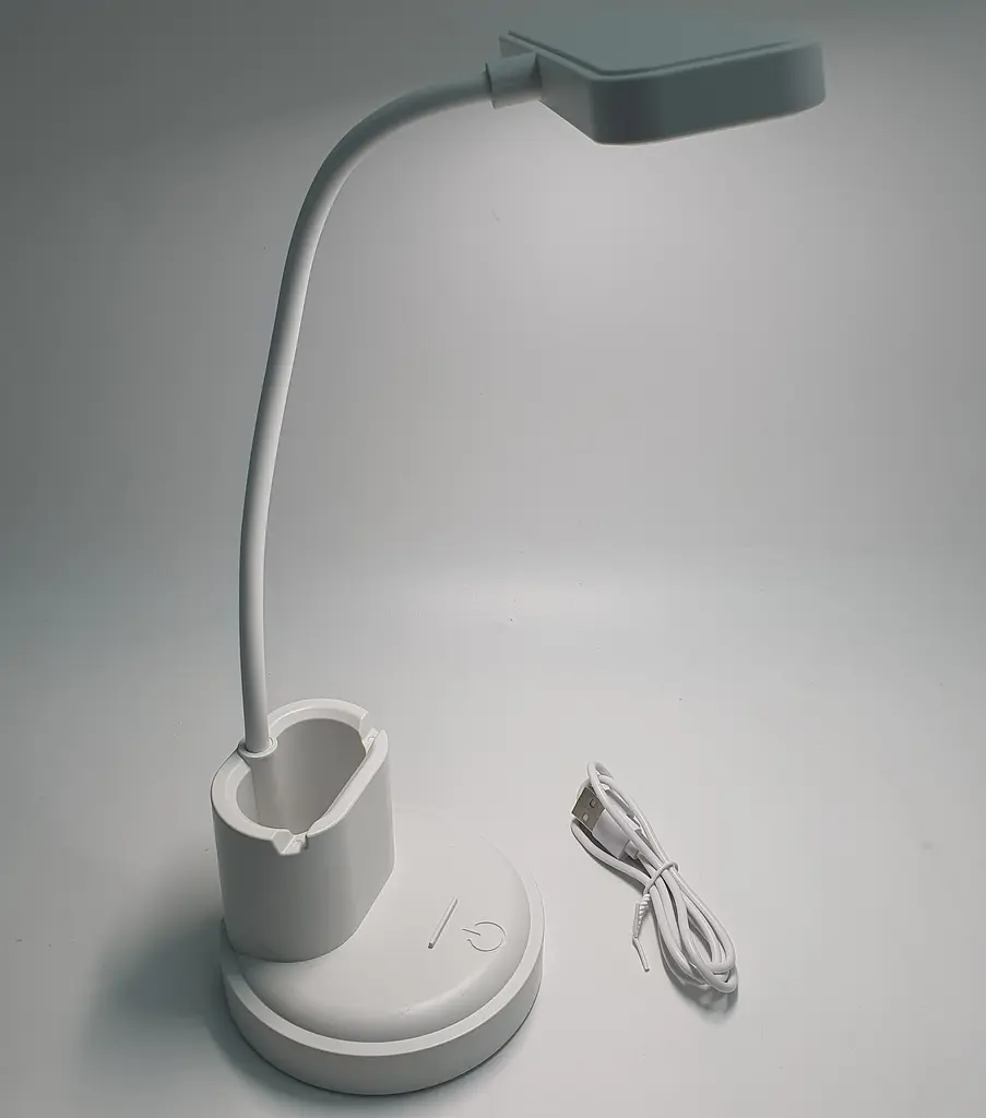 LED-лампа настільна акумуляторна гнучка сенсорна світлодіодна з підставкою для телефону тепле, нейтральне та холодне світло WinBoss 1309 - фото 4