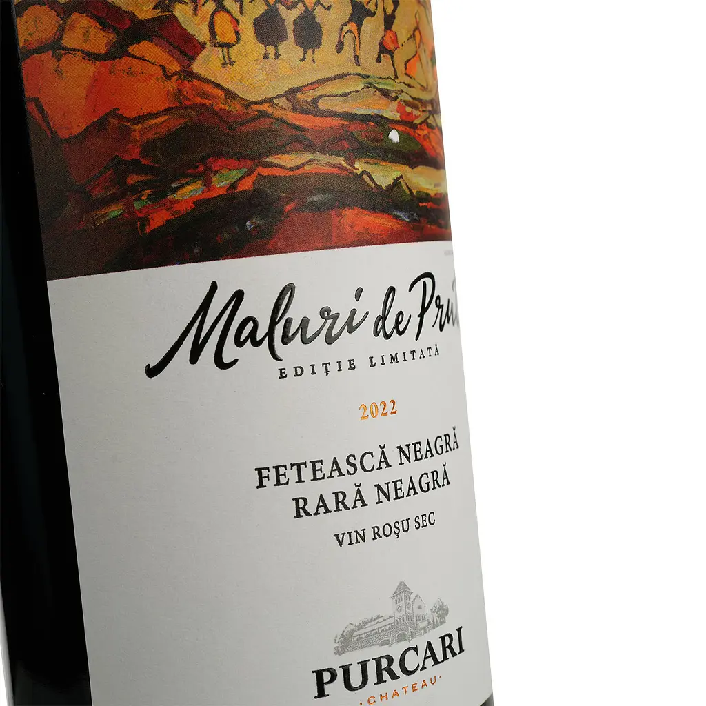 Вино Purcari Maluri de Prut Feteasca Neagra&Rara Neagra, 13,5%, 0,75 л (AU8P035) - фото 5