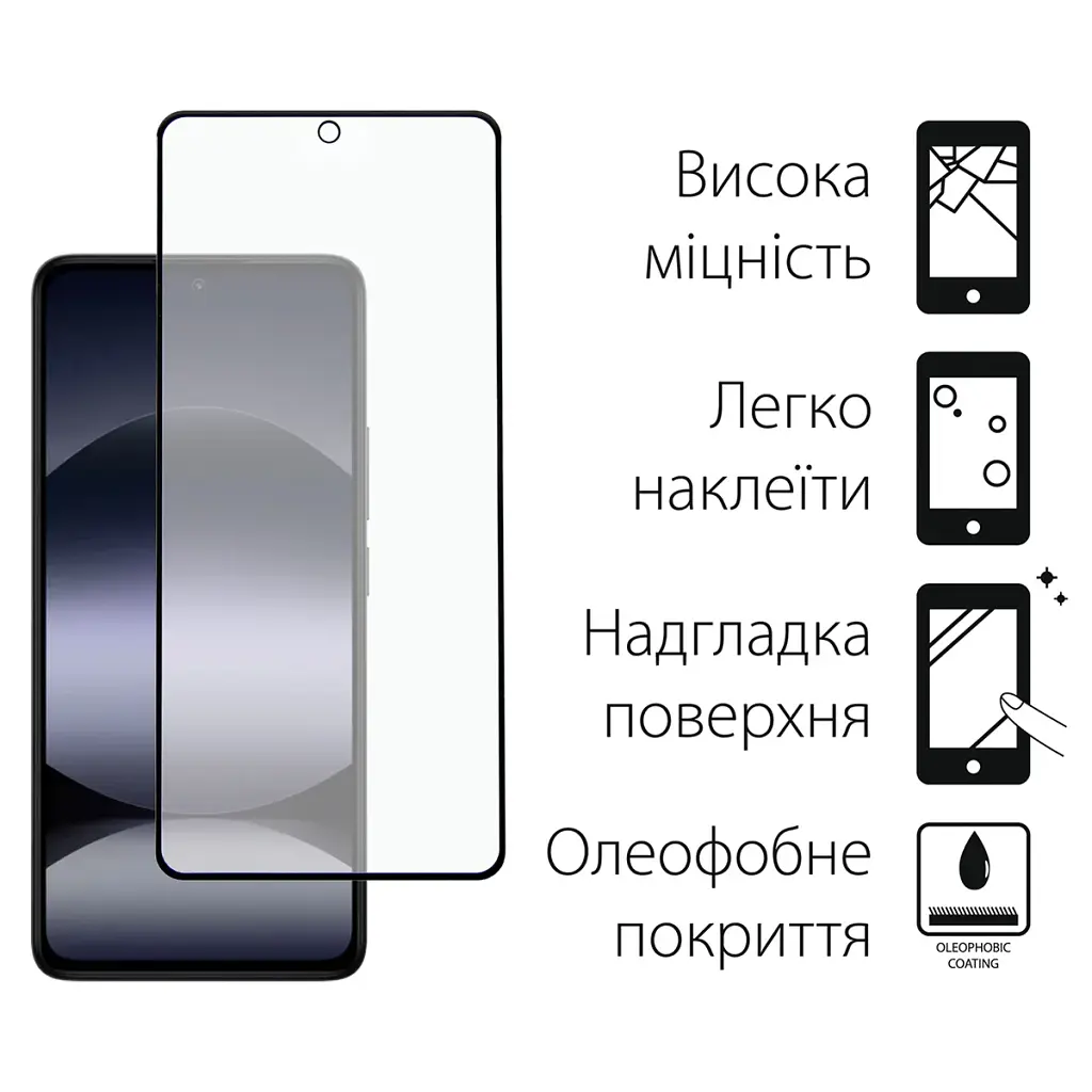 Скло захисне Dengos Kit 2pcs Xiaomi Redmi Note 14S (DG-TG2P-70) - фото 2