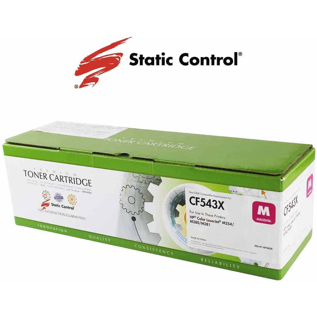Картридж Static Control для HP CF543X (203X) magenta (002-01-SF543X) - фото 2