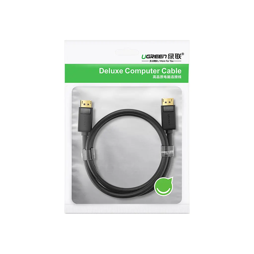 Кабель мультимедійний DisplayPort M to DisplayPort M 1.0m DP102 black Ugreen (10244) - фото 2