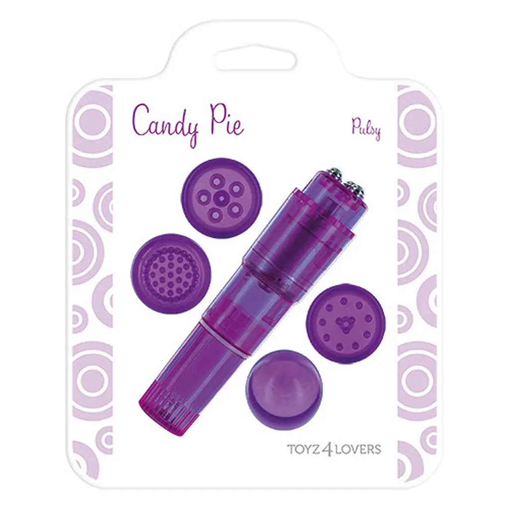 Стимулятор Candy Pie Multi Stimulator Purple Pulsy, 10 см (фіолетовий) - фото 2