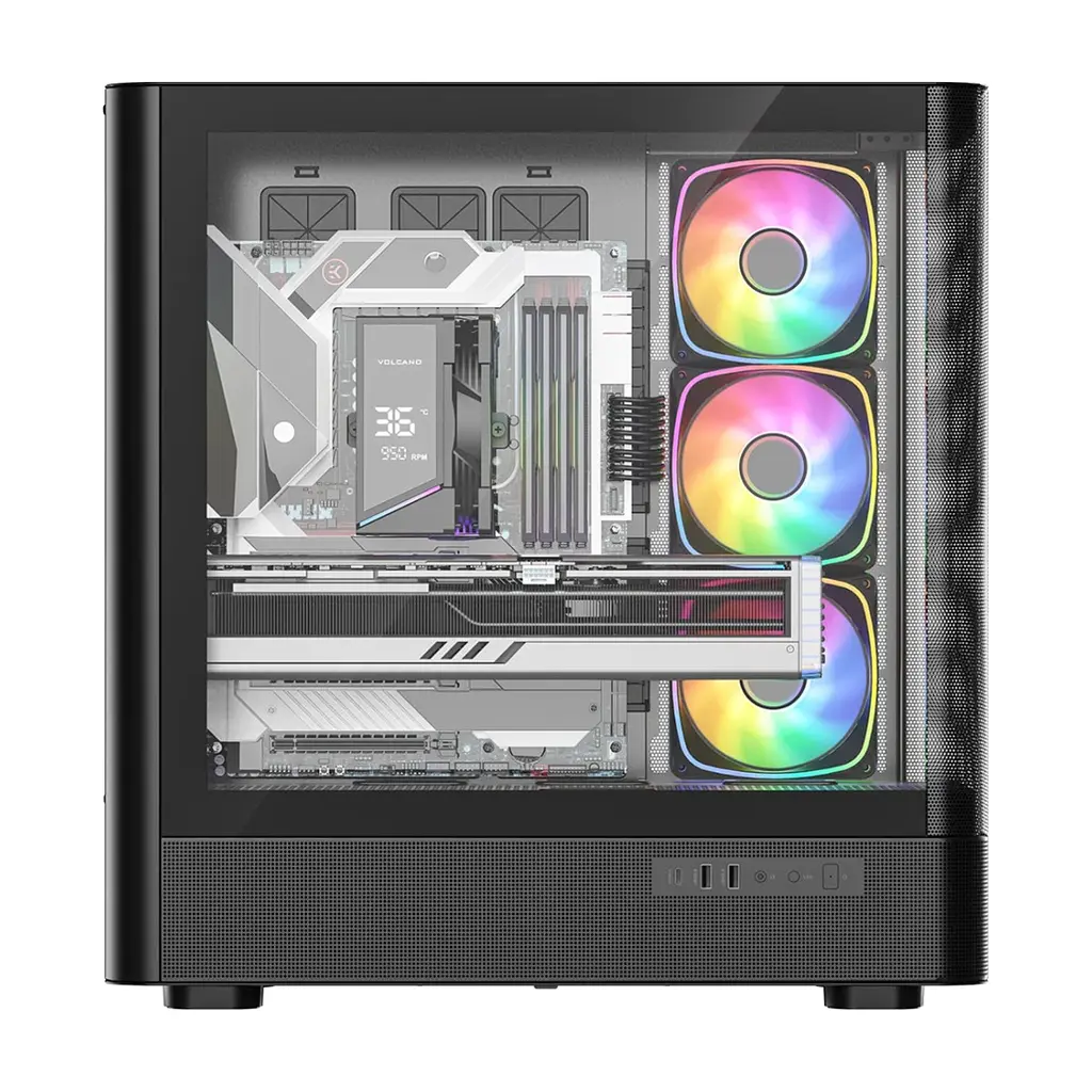 Корпус для ПК Modecom VOLCANO AQ500 ARGB (MC-A-AQ500-4FA-B) - фото 2
