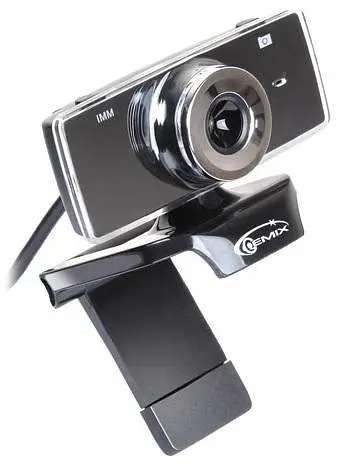 Веб-камера Gemix F9 чорний, 1.3 Mpx, 640x480, USB 2.0, вбудований мікрофон (F9 чорний)