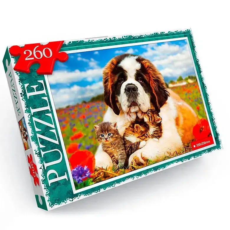 Пазл Danko Toys Найкращі друзі 260 ел. Білий (IP-177-P-1186)
