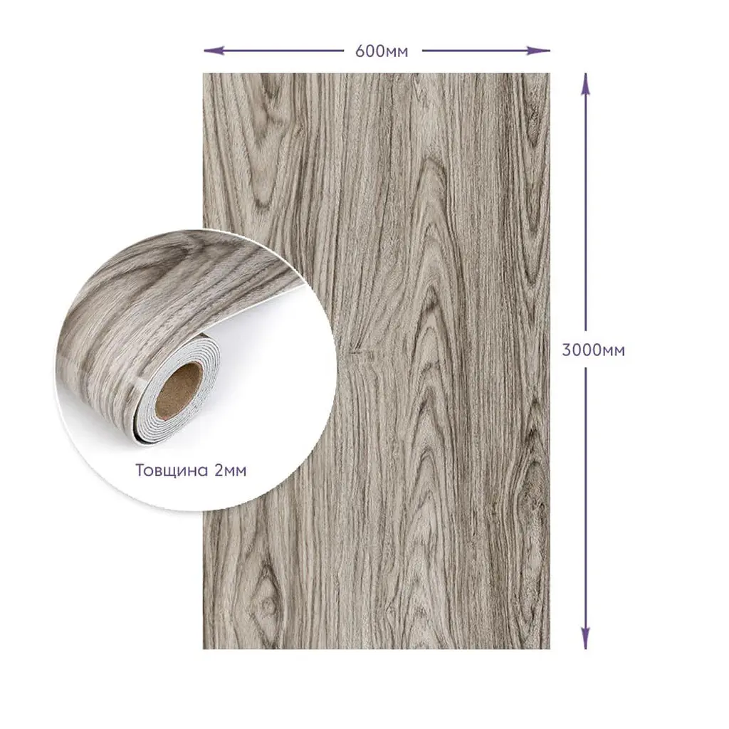 Самоклеюча стінова PET плитка Sticker Wall в рулоні 600х3000х2мм SW-00002434 - фото 3