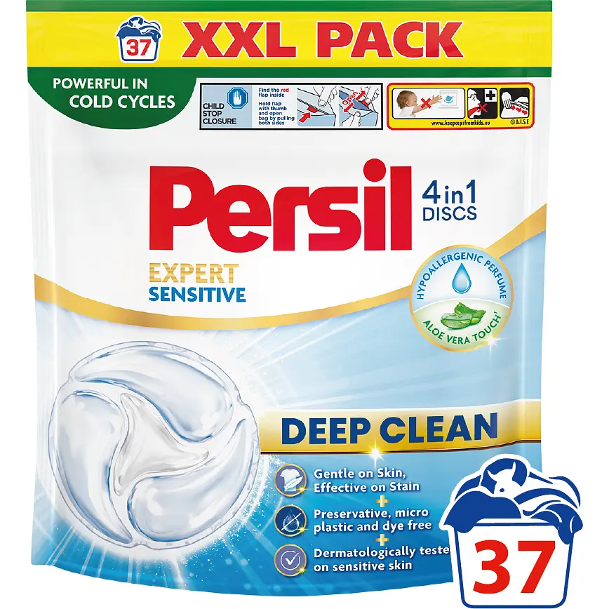 Диски для прання Persil 4in1 Discs Expert Sensitive Deep Clean 37 шт.