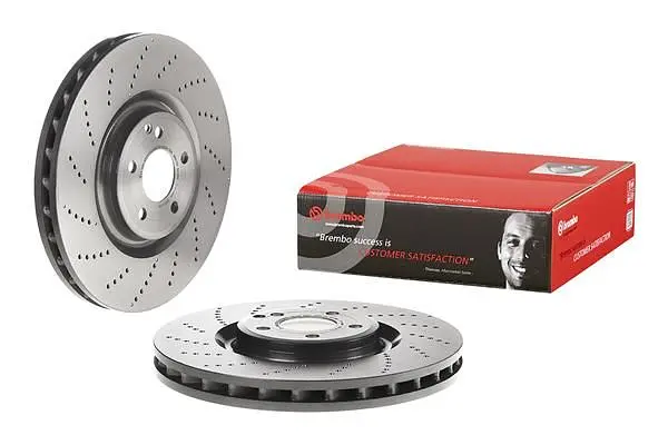 Диск гальмівний передній вентильований Mercedes Cls 11-17р Brembo (09.B747.51) - фото 2