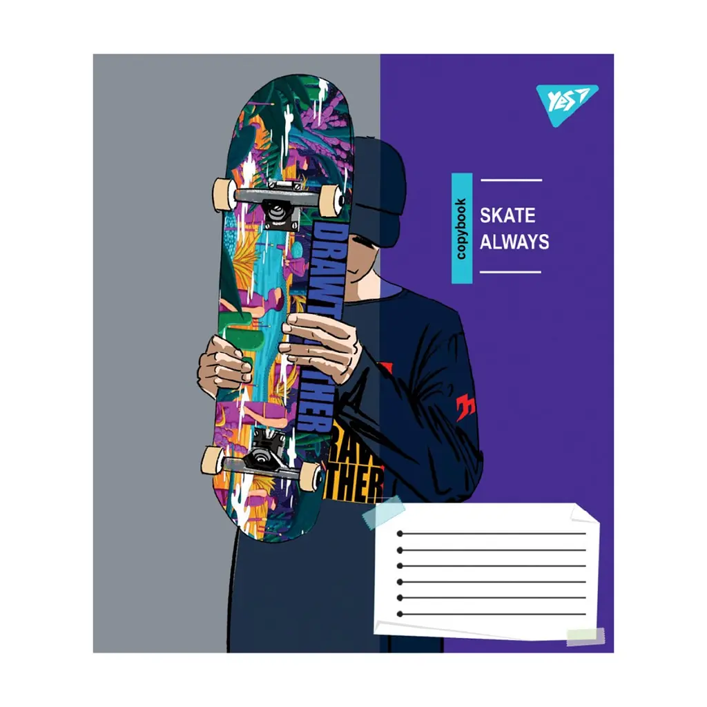 Зошит Yes Skate is always А5 60 аркушів лінія (767816), в асортименті - фото 5