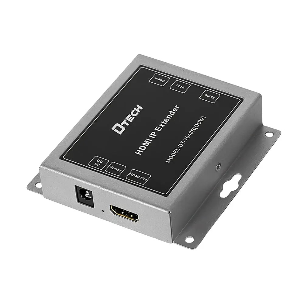 Подовжувач відеосигналу HDMI 150m IP-150 Dtech DT-7043R (QCW) Receiver (74-00141) - фото 2