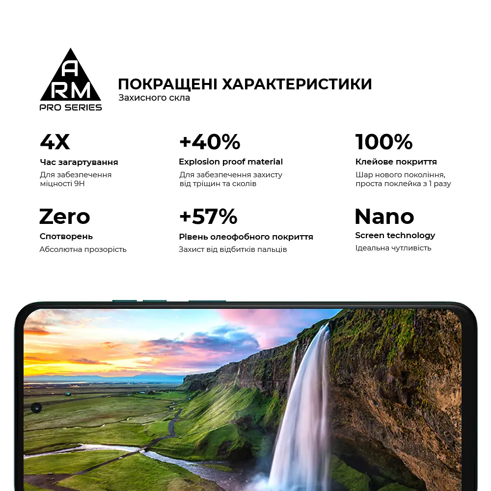Захисне скло на Motorola G57 Power 5G з олеофобним покриттям, Pro, повне проклеювання, антистатичний і пиловідштовхуючий шар, 9H, самоклеючеся, 2.5D, на весь екран, антистатичний клей, ArmorStandart (ARM89663) - фото 5