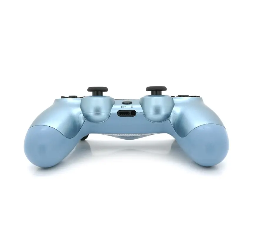 Геймпад джойстик DoubleShock Wireless PS4 Double Motor Vibration DUALSHOCK 4 Silver-Blue - фото 3