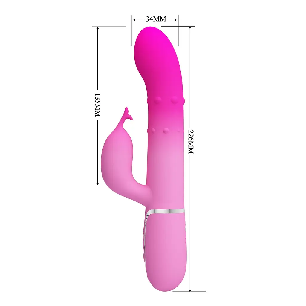 Вібратор Pretty Love Shima Pink - фото 10