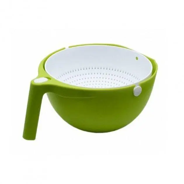 Універсальна миска – друшляк Mesh Strainer Drain Basket ∙ Господарський силіконовий кошик зі зливом 2в1 - фото 3