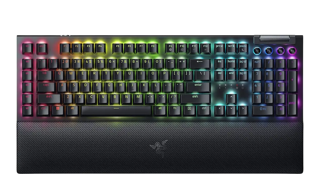 Клавіатура Razer BlackWidow V4 Yellow Switch RGB Black (RZ03-04692500-R3R1) - фото 4