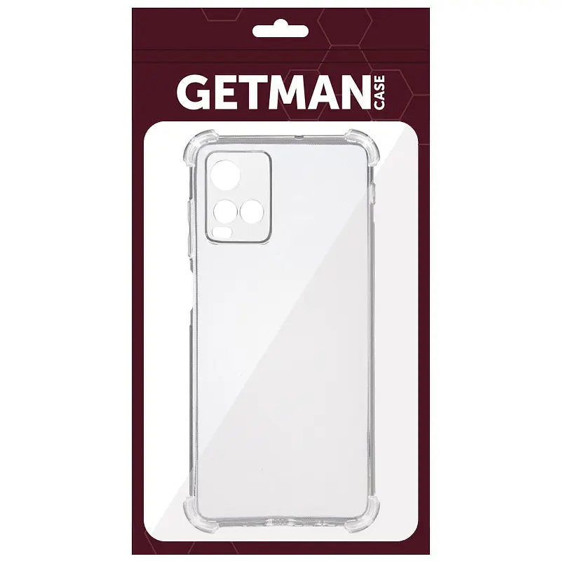 TPU чехол GETMAN Ease logo усиленные углы Full Camera для Vivo Y21 / Y33s - фото 2