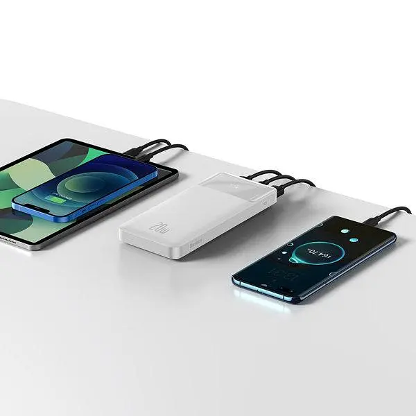 Портативный аккумулятор Baseus Bipow Digital Display OE 10000mAh 20w (PPBD050502) белый - фото 3