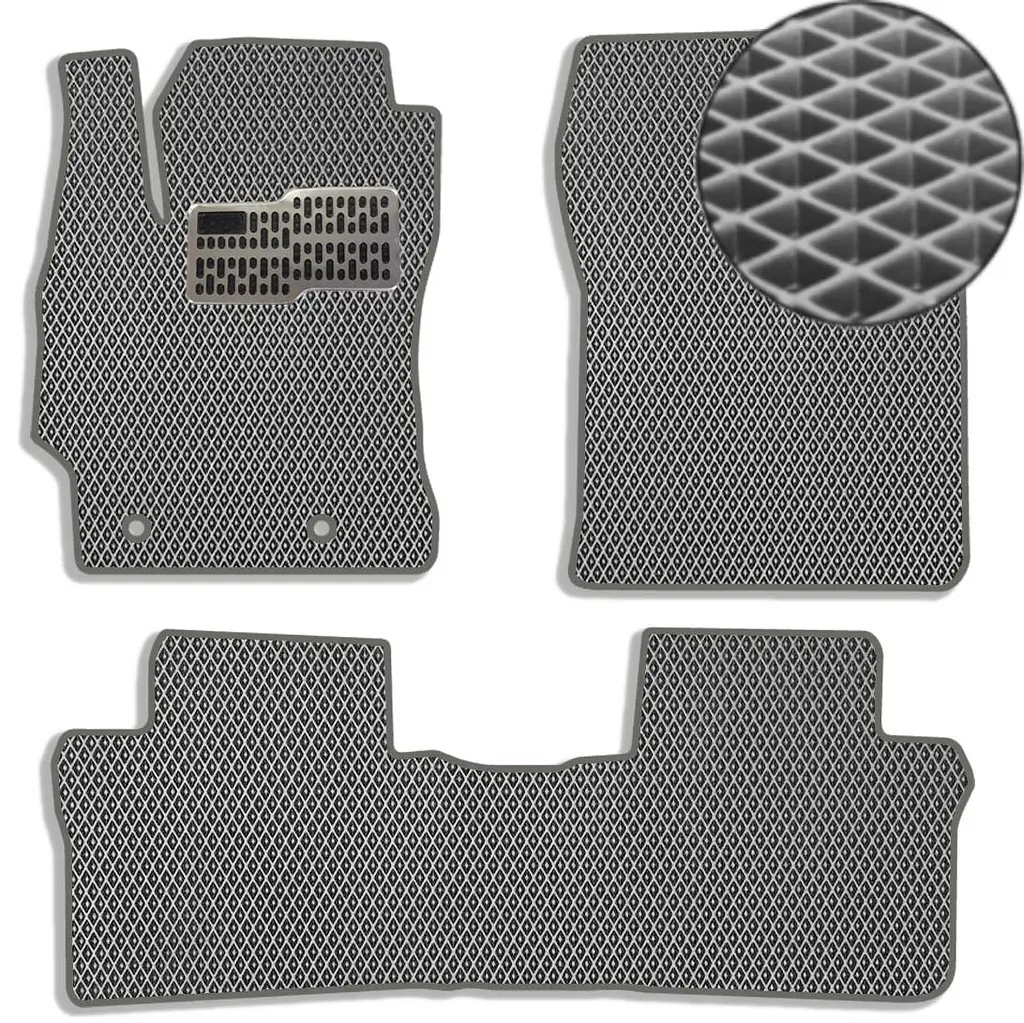 Килимки у салон EVA для Toyota Corolla Е160 / E170 2013-2018 з підп'ятником Сірі 5 шт