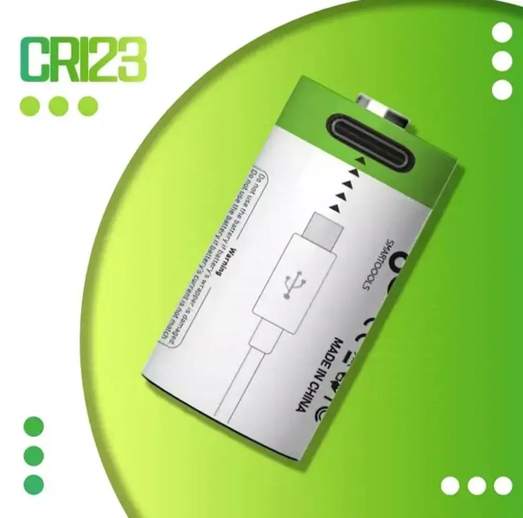 Акумулятор CR123A / 16340 Smartoools 700 mAh 3.7V батарейка із вбудованою зарядкою Type-C - фото 5