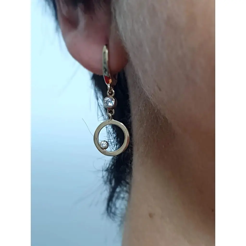 Золотые серьги Империя золота с фианитами. СВ983(2)И - фото 2