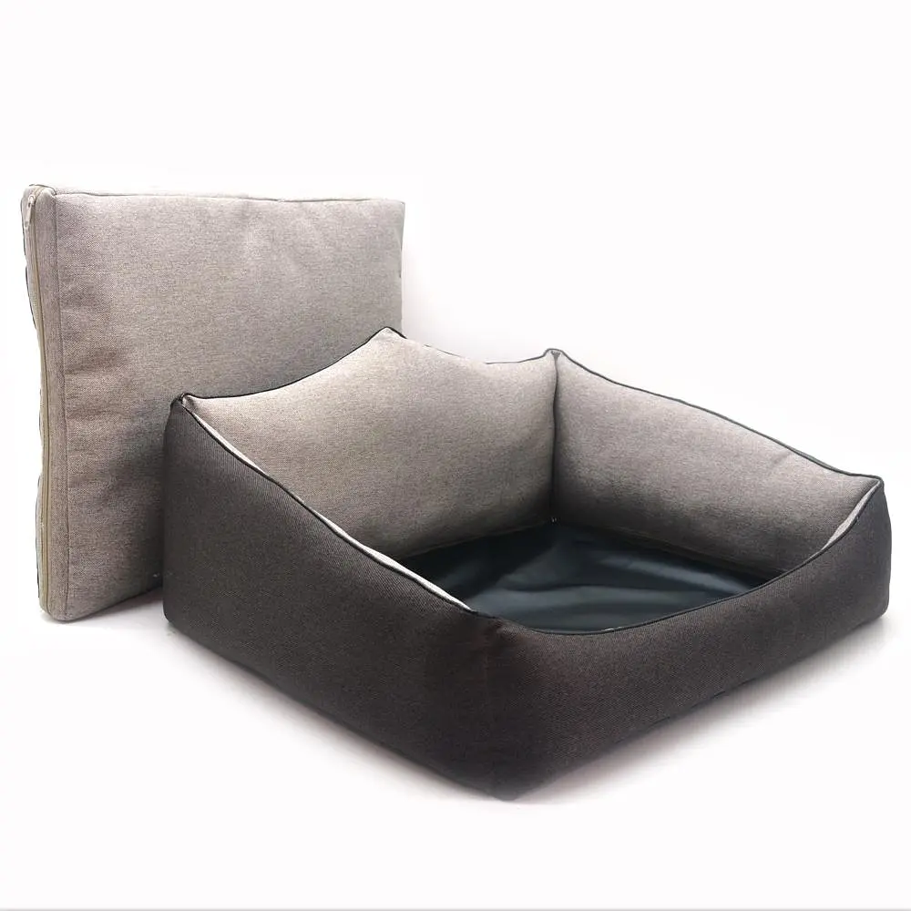 Лежак прямокутний для собак та котів Zoo-hunt Магнус коричневий №1 330х400х310 мм - фото 3