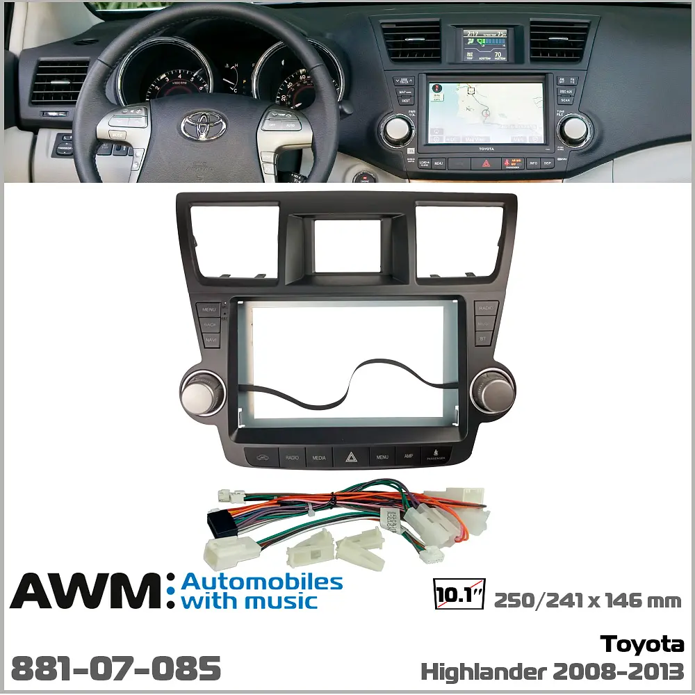 Переходная рамка Toyota Highlander AWM 881-07-085 - фото 9