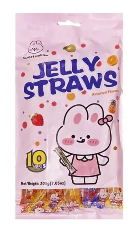 Желейні трубочки SweetMellow Jelly Straws 10 шт 200г