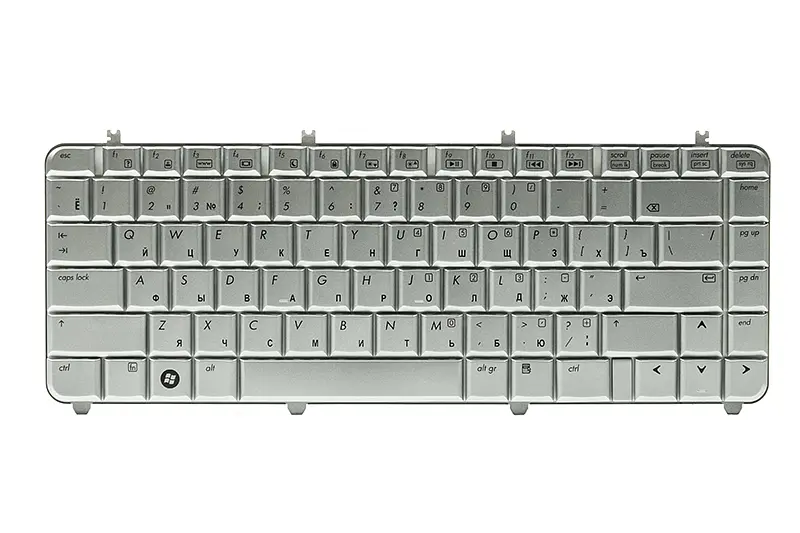 Клавіатура для ноутбука HP Pavilion DV5, DV5T, DV5-1000 сріблястий, сріблястий фрейм