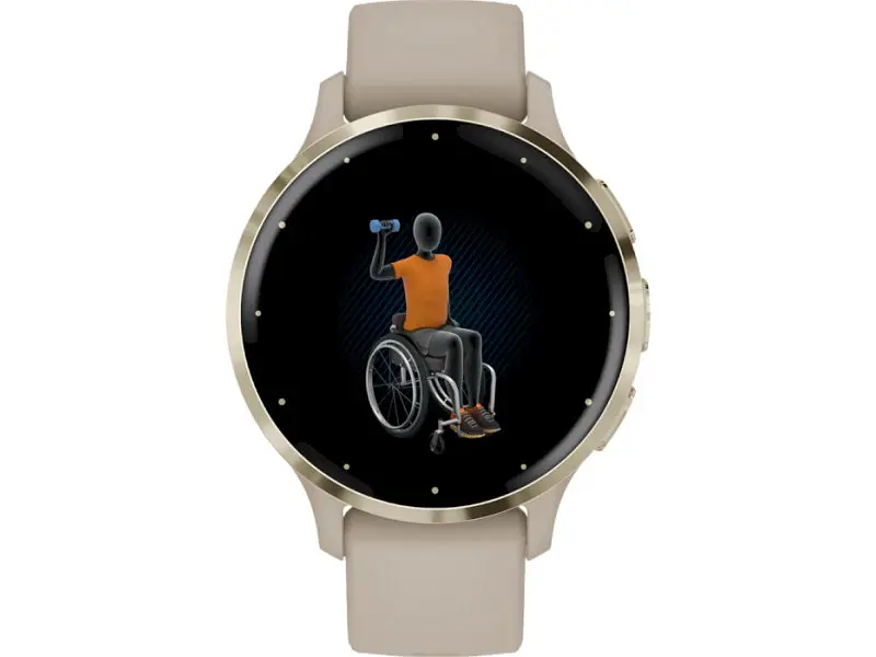 Смарт-годинник Garmin Venu 3S Soft Gold S. Steel Bezel w. French Gray Case and S. Band (010-02785-02) - фото 5