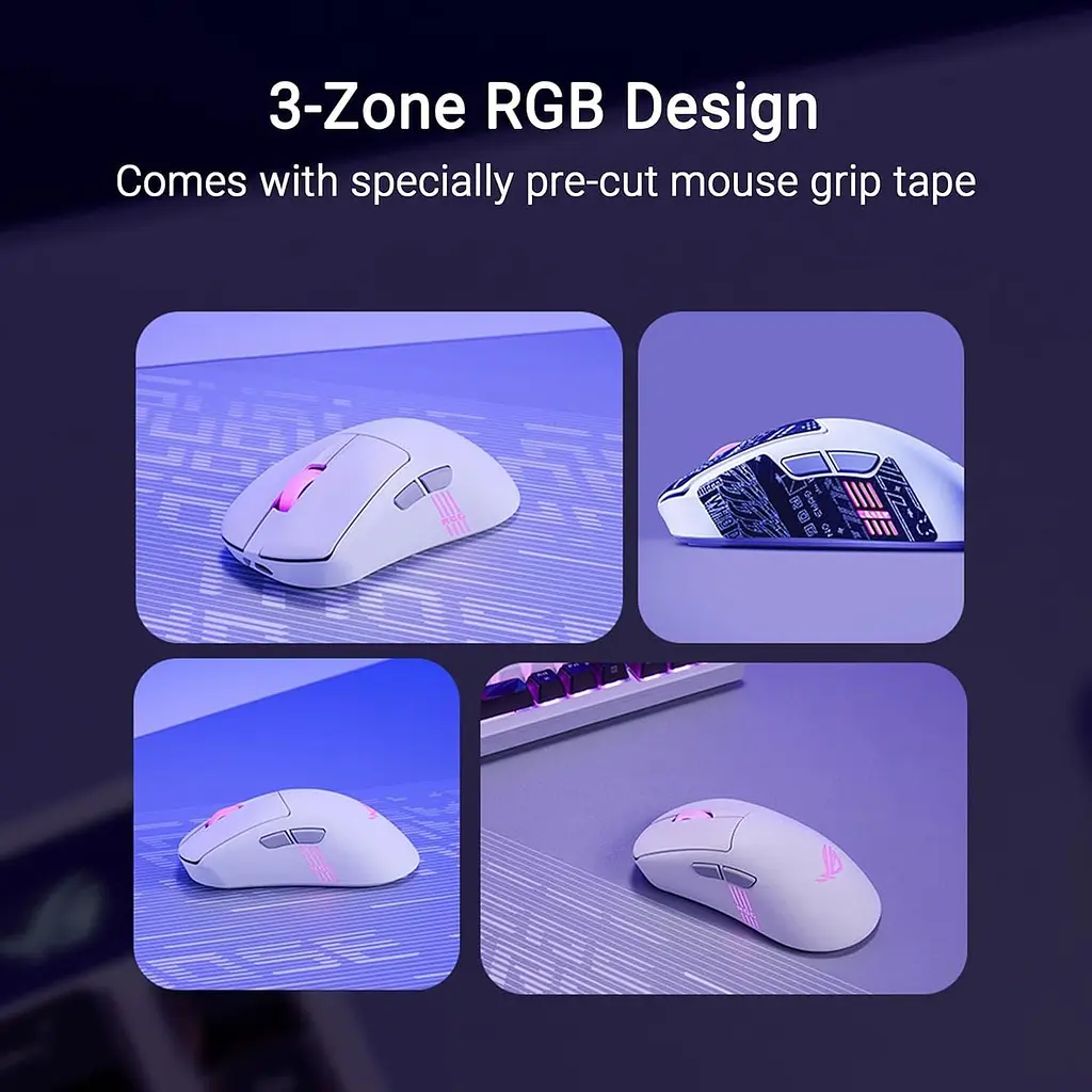 Мышь ASUS ROG Keris II Origin White (90MP04A0-BMUA10) - фото 12